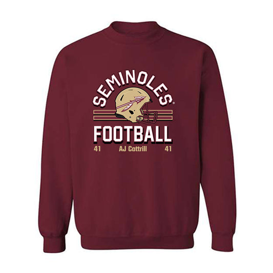 FSU - NCAA Football : AJ Cottrill - Classic Fashion Shersey Crewneck Sweatshirt-0
