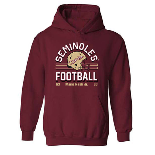 FSU - NCAA Football : Mario Nash Jr. - Classic Fashion Shersey Hooded Sweatshirt-0