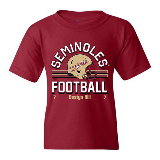 FSU - NCAA Football : Destyn Hill - Classic Fashion Shersey Youth T-Shirt