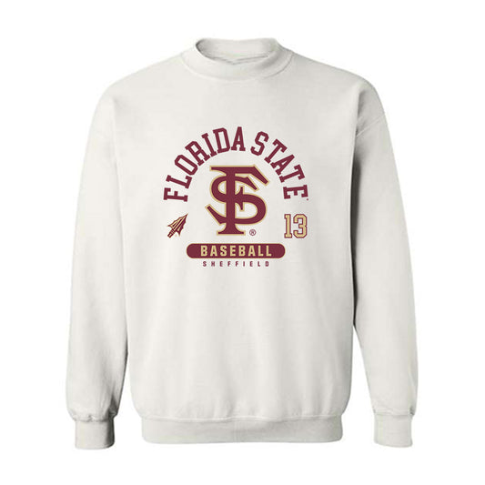 FSU - NCAA Baseball : Noah Sheffield - Classic Fashion Shersey Crewneck Sweatshirt-0