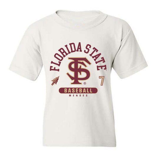 FSU - NCAA Baseball : Wes Mendes - Classic Fashion Shersey Youth T-Shirt-0