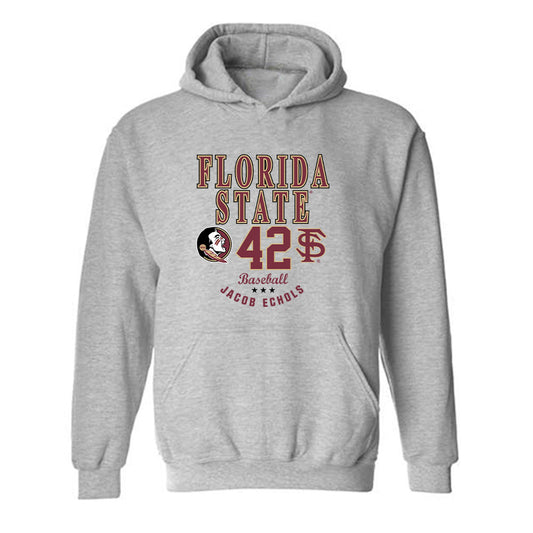 FSU - NCAA Baseball : Jacob Echols - Classic Fashion Shersey Hooded Sweatshirt-0