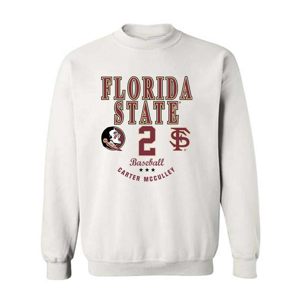 FSU - NCAA Baseball : Carter McCulley - Classic Fashion Shersey Crewneck Sweatshirt