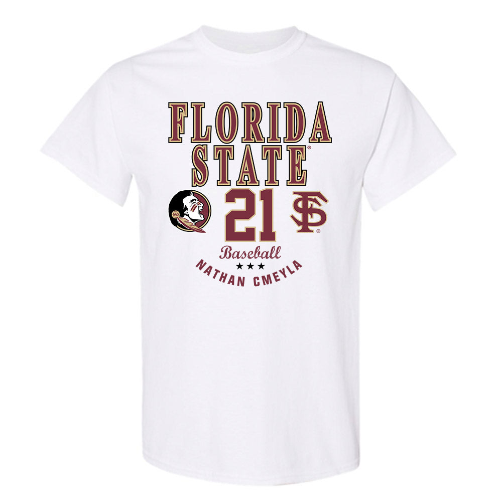 FSU - NCAA Baseball : Nathan Cmeyla - Classic Fashion Shersey T-Shirt-0