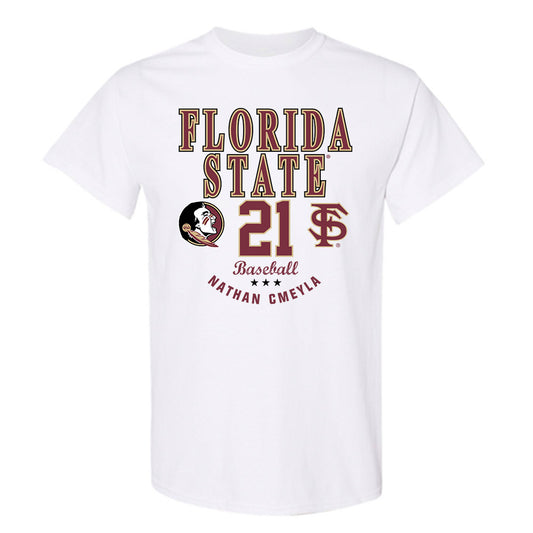 FSU - NCAA Baseball : Nathan Cmeyla - Classic Fashion Shersey T-Shirt-0