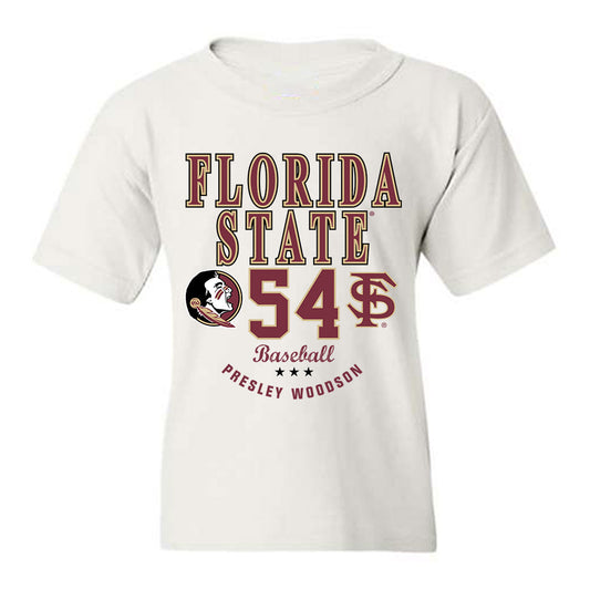 FSU - NCAA Baseball : Presley Woodson - Classic Fashion Shersey Youth T-Shirt-0