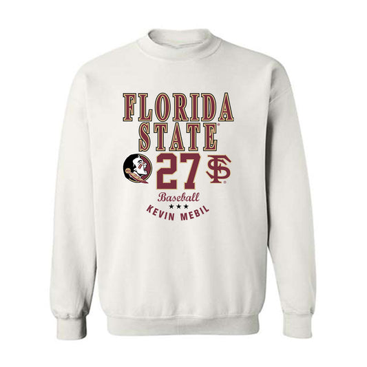 FSU - NCAA Baseball : Kevin Mebil - Classic Fashion Shersey Crewneck Sweatshirt-0