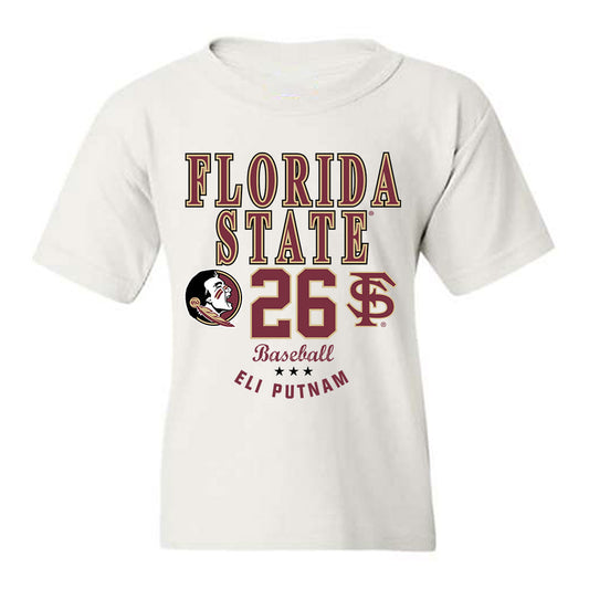 FSU - NCAA Baseball : Eli Putnam - Classic Fashion Shersey Youth T-Shirt-0