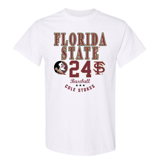 FSU - NCAA Baseball : Cole Stokes - Classic Fashion Shersey T-Shirt-0