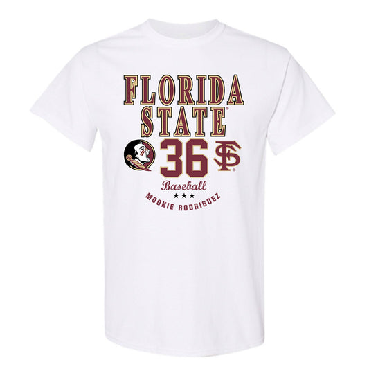 FSU - NCAA Baseball : Mookie Rodriguez - Classic Fashion Shersey T-Shirt-0