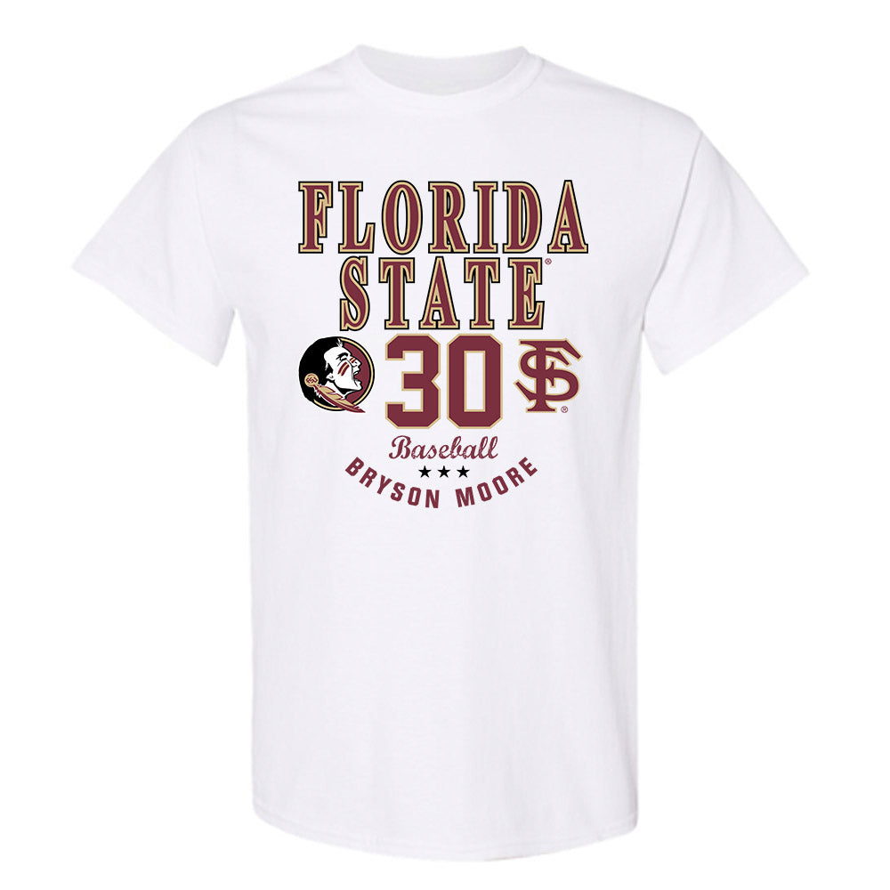 FSU - NCAA Baseball : Bryson Moore - Classic Fashion Shersey T-Shirt-0