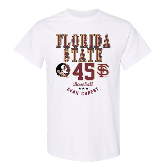 FSU - NCAA Baseball : Evan Chrest - Classic Fashion Shersey T-Shirt-0