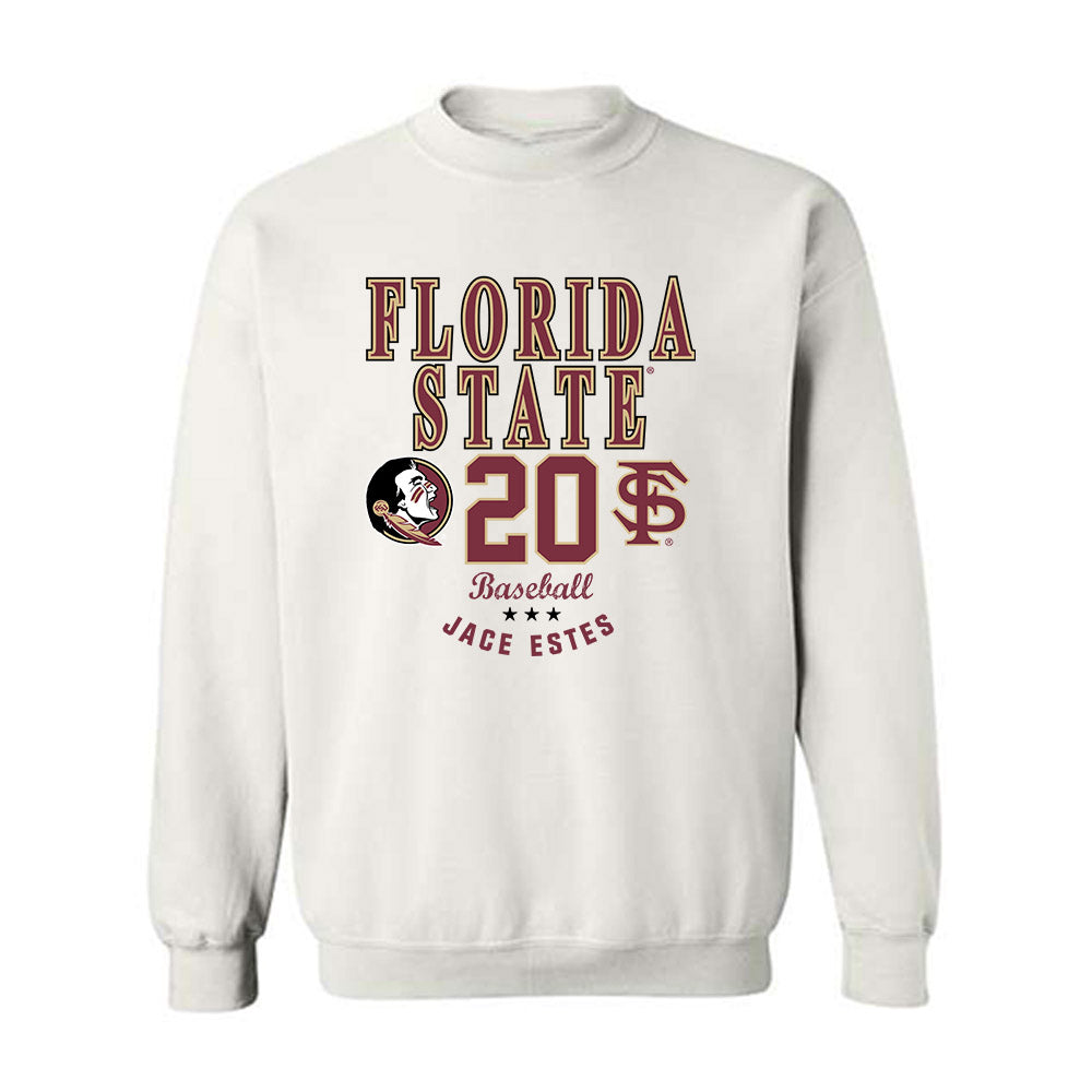 FSU - NCAA Baseball : Jace Estes - Classic Fashion Shersey Crewneck Sweatshirt-0
