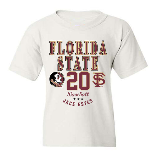 FSU - NCAA Baseball : Jace Estes - Classic Fashion Shersey Youth T-Shirt-0