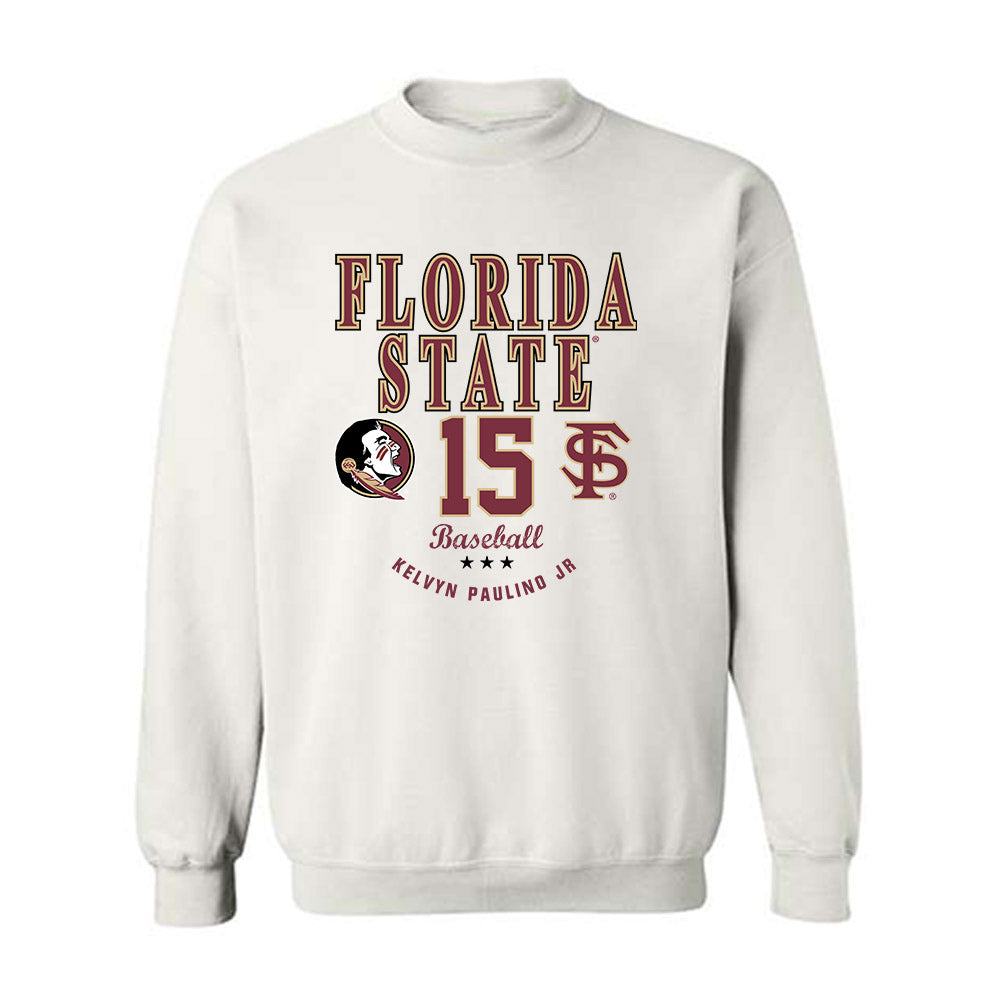 FSU - NCAA Baseball : Kelvyn Paulino jr - Classic Fashion Shersey Crewneck Sweatshirt-0