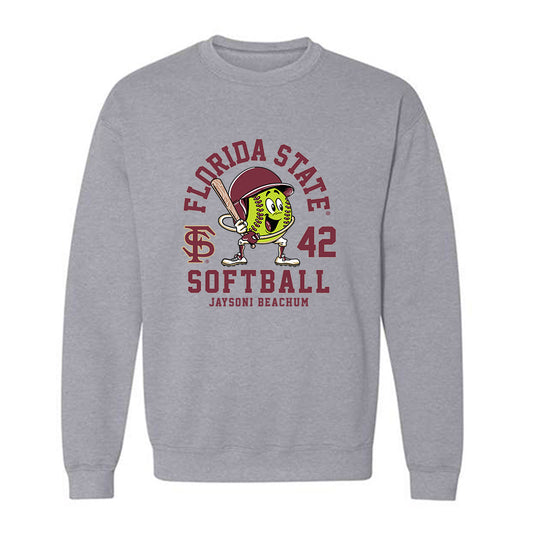 FSU - NCAA Softball : Jaysoni Beachum - Fashion Shersey Crewneck Sweatshirt