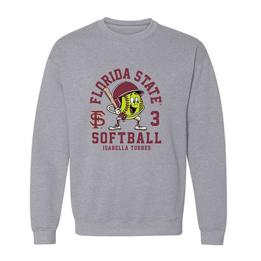 FSU - NCAA Softball : Isabella Torres - Fashion Shersey Crewneck Sweatshirt