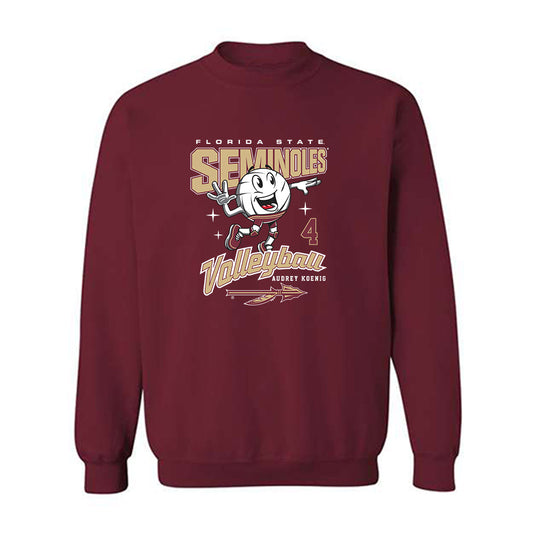 FSU - NCAA Women's Volleyball : Audrey Koenig - Fashion Shersey Crewneck Sweatshirt