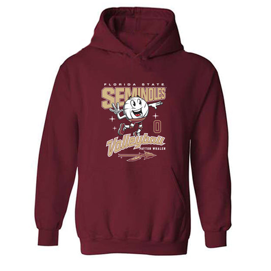 FSU - NCAA Women's Volleyball : Payton Whalen - Fashion Shersey Hooded Sweatshirt-0