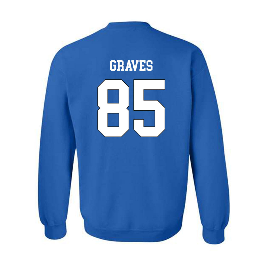 Grand Valley - NCAA Football : Eli Graves - Replica Shersey Crewneck Sweatshirt-1