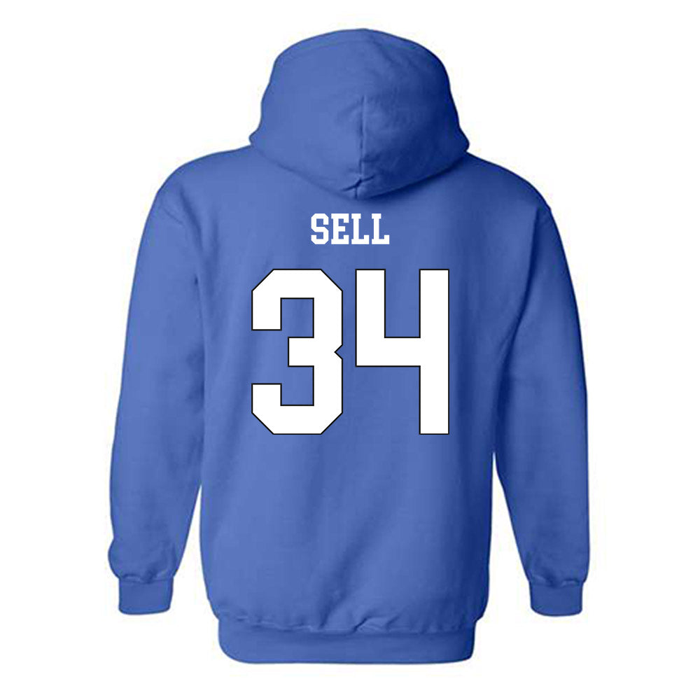 Grand Valley - NCAA Football : Keegan Sell - Replica Shersey Hooded Sweatshirt-1