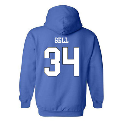 Grand Valley - NCAA Football : Keegan Sell - Replica Shersey Hooded Sweatshirt-1