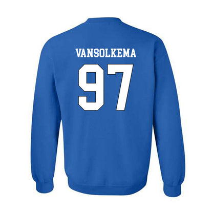 Grand Valley - NCAA Football : Camren VanSolkema - Replica Shersey Crewneck Sweatshirt-1