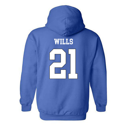 Grand Valley - NCAA Football : Quinn Wills - Replica Shersey Hooded Sweatshirt-1