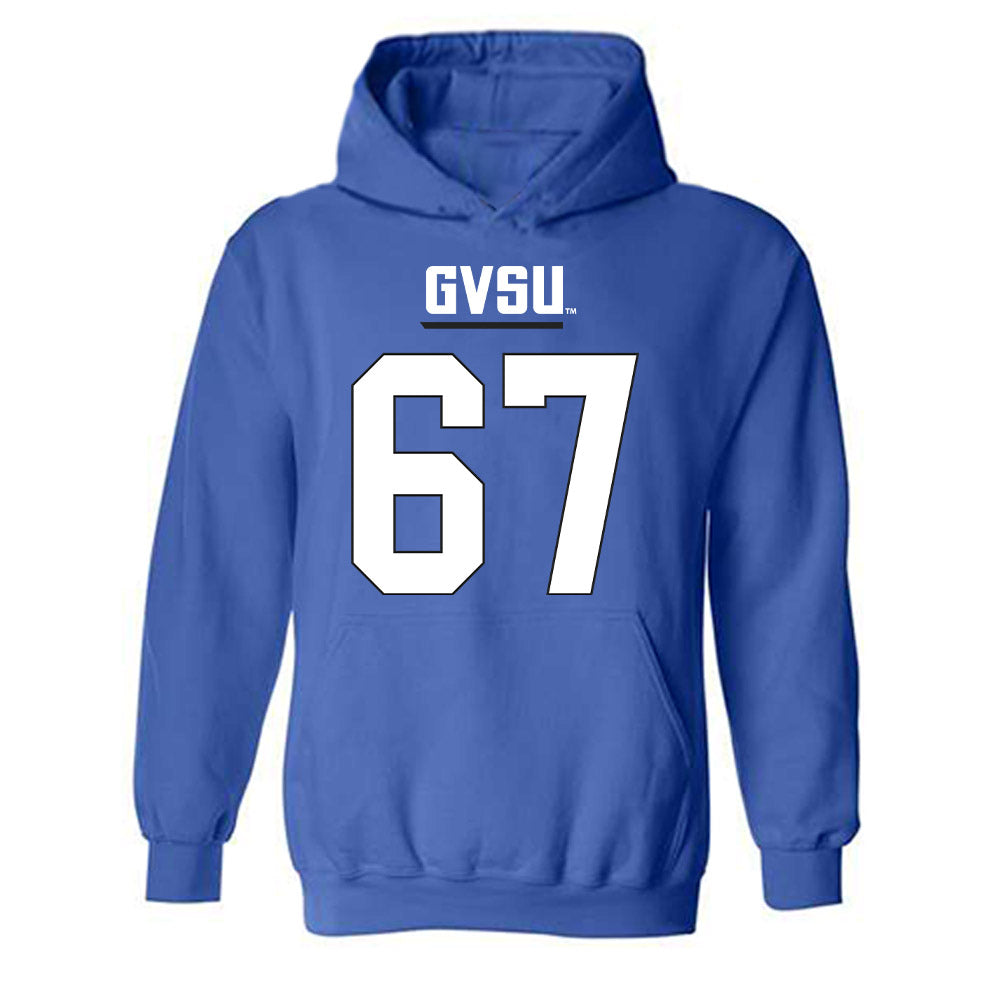 Grand Valley - NCAA Football : Anderson Farmer - Replica Shersey Hooded Sweatshirt-0