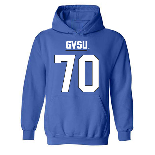 Grand Valley - NCAA Football : Garrett Carroll - Replica Shersey Hooded Sweatshirt-0