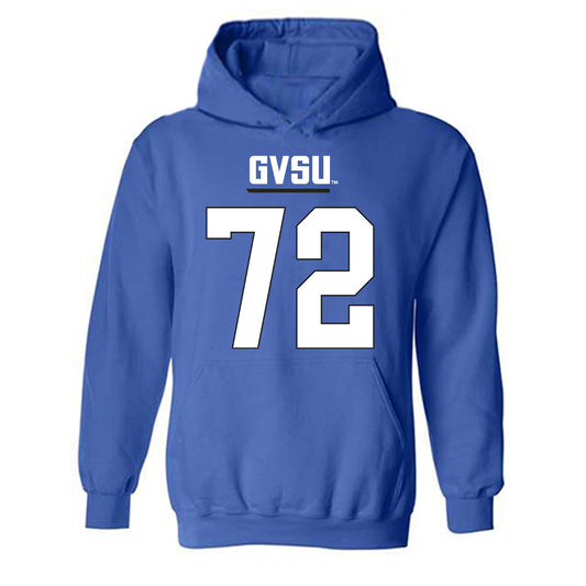 Grand Valley - NCAA Football : Evan Valentine - Replica Shersey Hooded Sweatshirt-0