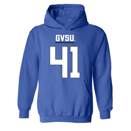 Grand Valley - NCAA Football : Abe Swanson - Replica Shersey Hooded Sweatshirt-0