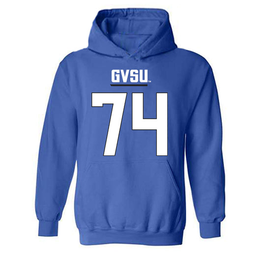 Grand Valley - NCAA Football : Jordan Davis - Replica Shersey Hooded Sweatshirt-0