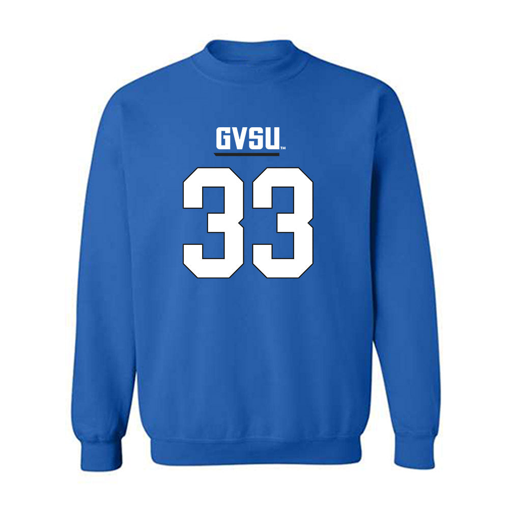 Grand Valley - NCAA Football : David Holloman - Replica Shersey Crewneck Sweatshirt