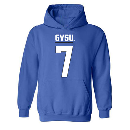 Grand Valley - NCAA Football : Derek Rood - Replica Shersey Hooded Sweatshirt-0