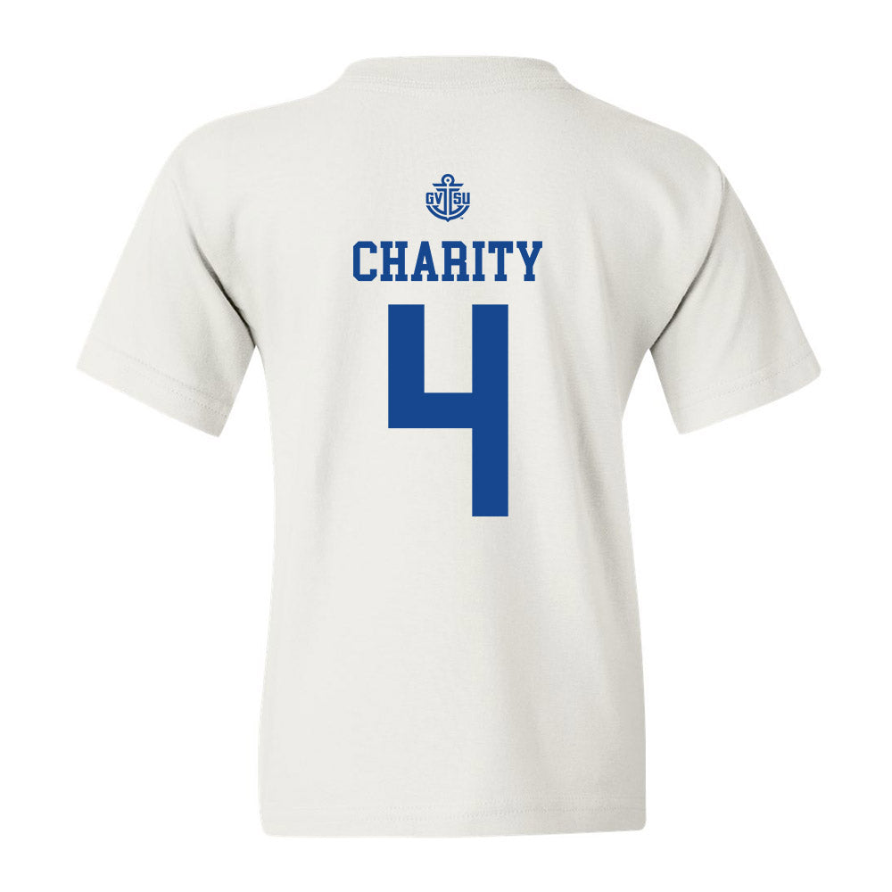 Grand Valley - NCAA Men's Basketball : Jalen Charity - Replica Shersey Youth T-Shirt