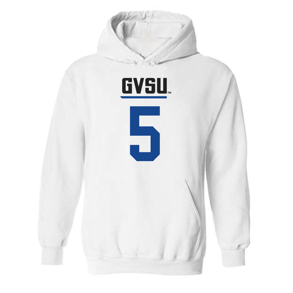 Grand Valley - NCAA Men's Basketball : Trevor Smith - Replica Shersey Hooded Sweatshirt-0