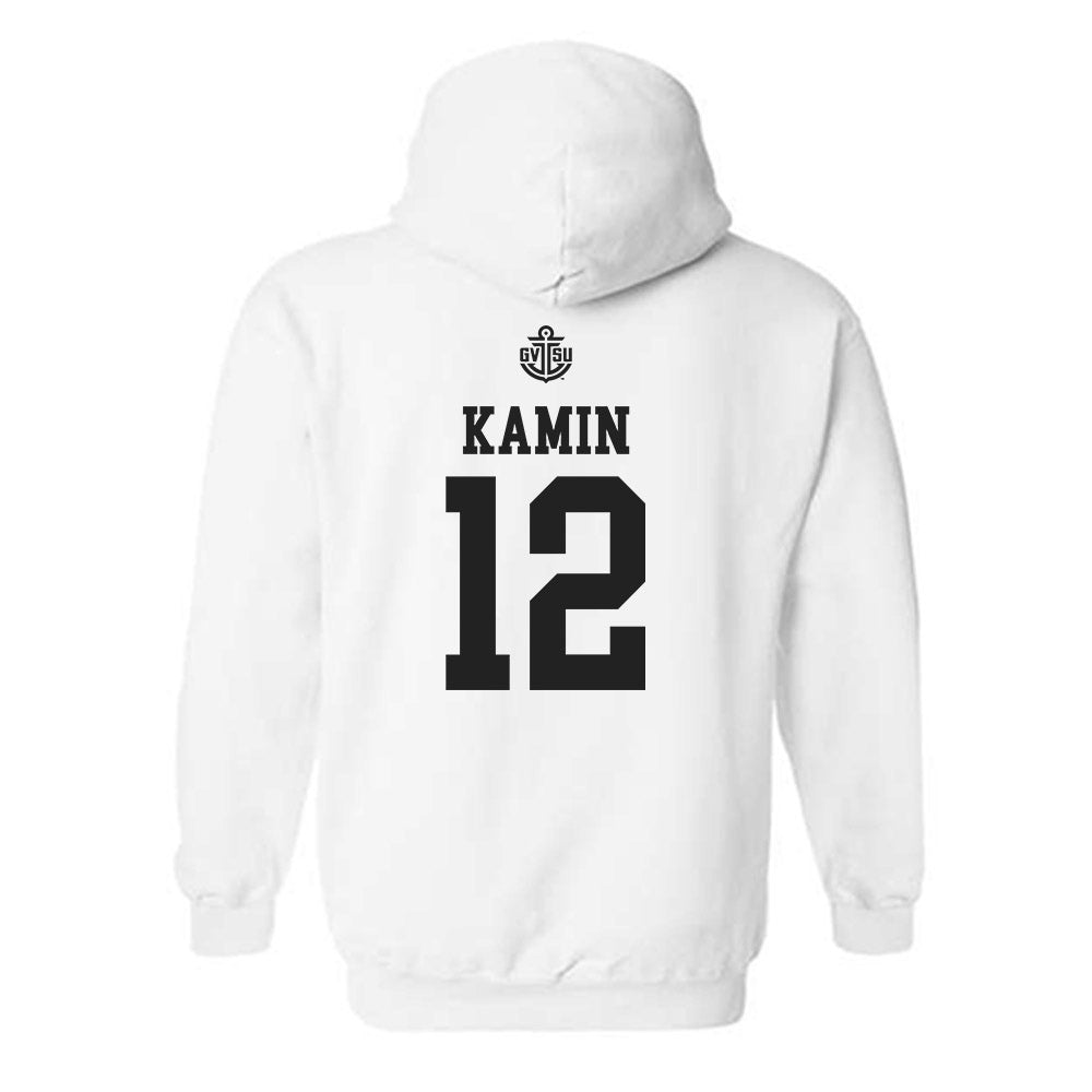 Grand Valley - NCAA Women's Basketball : Nicole Kamin - Replica Shersey Hooded Sweatshirt-1