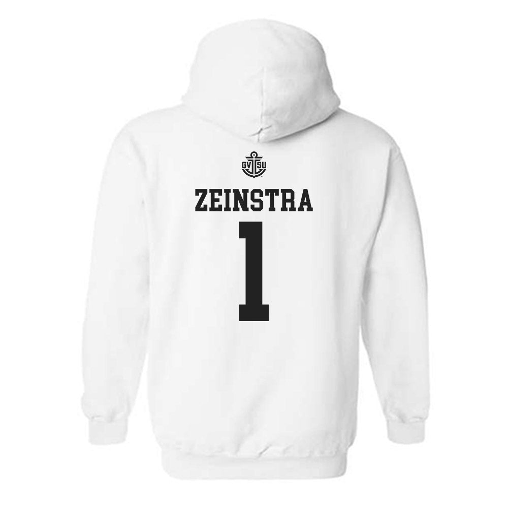 Grand Valley - NCAA Women's Basketball : Avery Zeinstra - Replica Shersey Hooded Sweatshirt-1