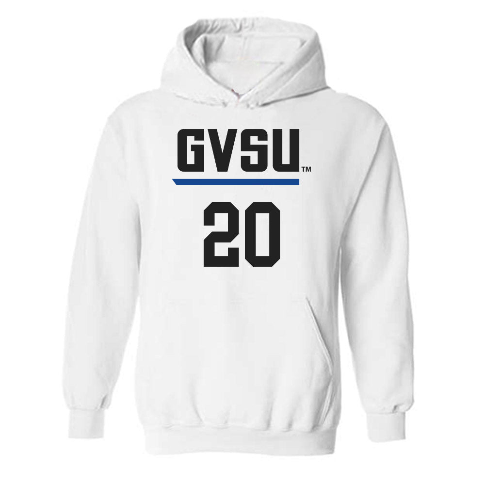 Grand Valley - NCAA Women's Basketball : Lexi Plitzuweit - Replica Shersey Hooded Sweatshirt-0