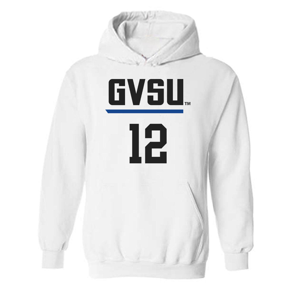 Grand Valley - NCAA Women's Basketball : Nicole Kamin - Replica Shersey Hooded Sweatshirt-0