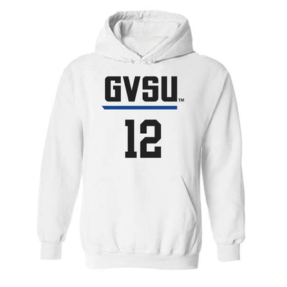 Grand Valley - NCAA Women's Basketball : Nicole Kamin - Replica Shersey Hooded Sweatshirt-0