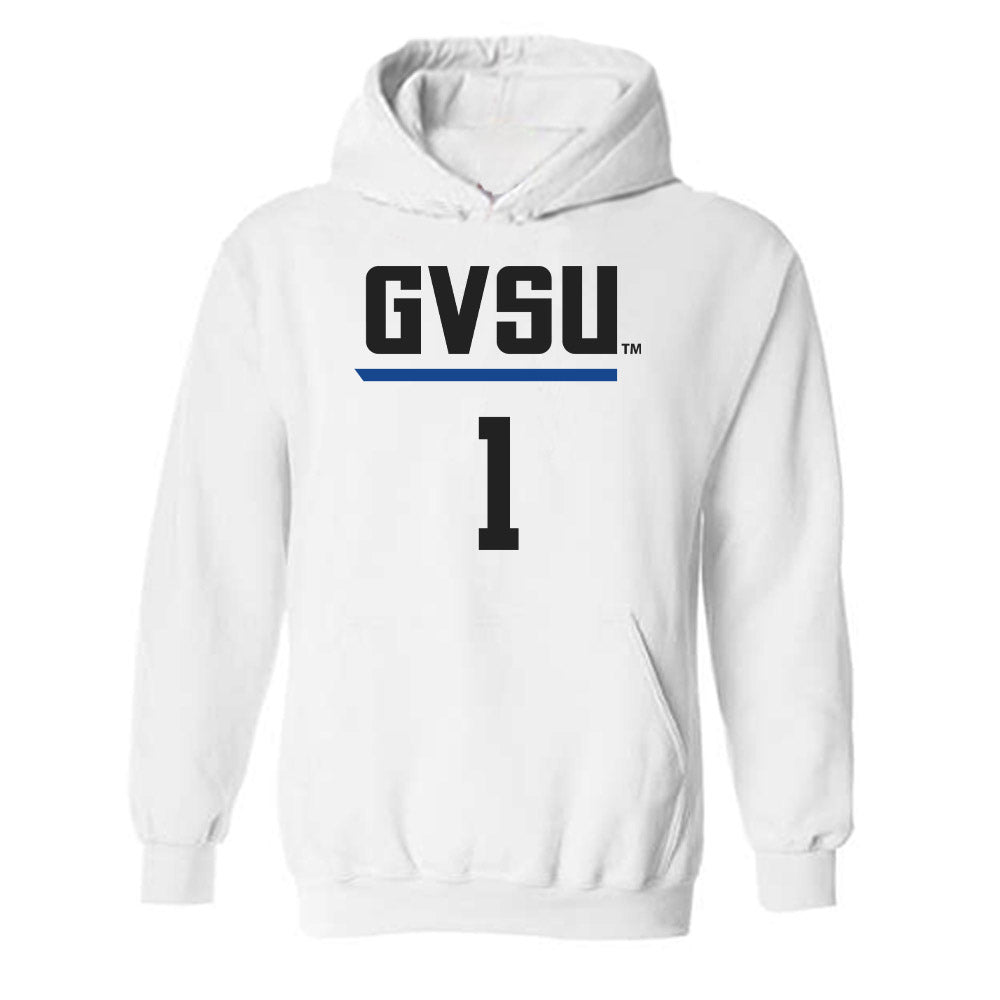 Grand Valley - NCAA Women's Basketball : Avery Zeinstra - Replica Shersey Hooded Sweatshirt-0