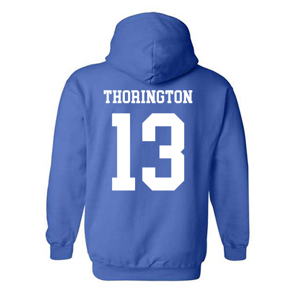 Grand Valley - NCAA Baseball : Allan Thorington - Replica Shersey Hooded Sweatshirt-1