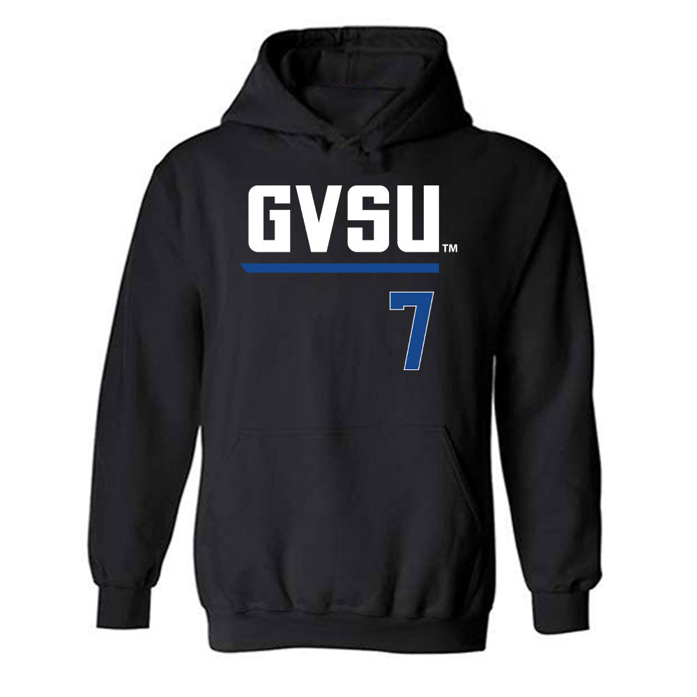 Grand Valley - NCAA Softball : Jasmine Mauk - Replica Shersey Hooded Sweatshirt-0