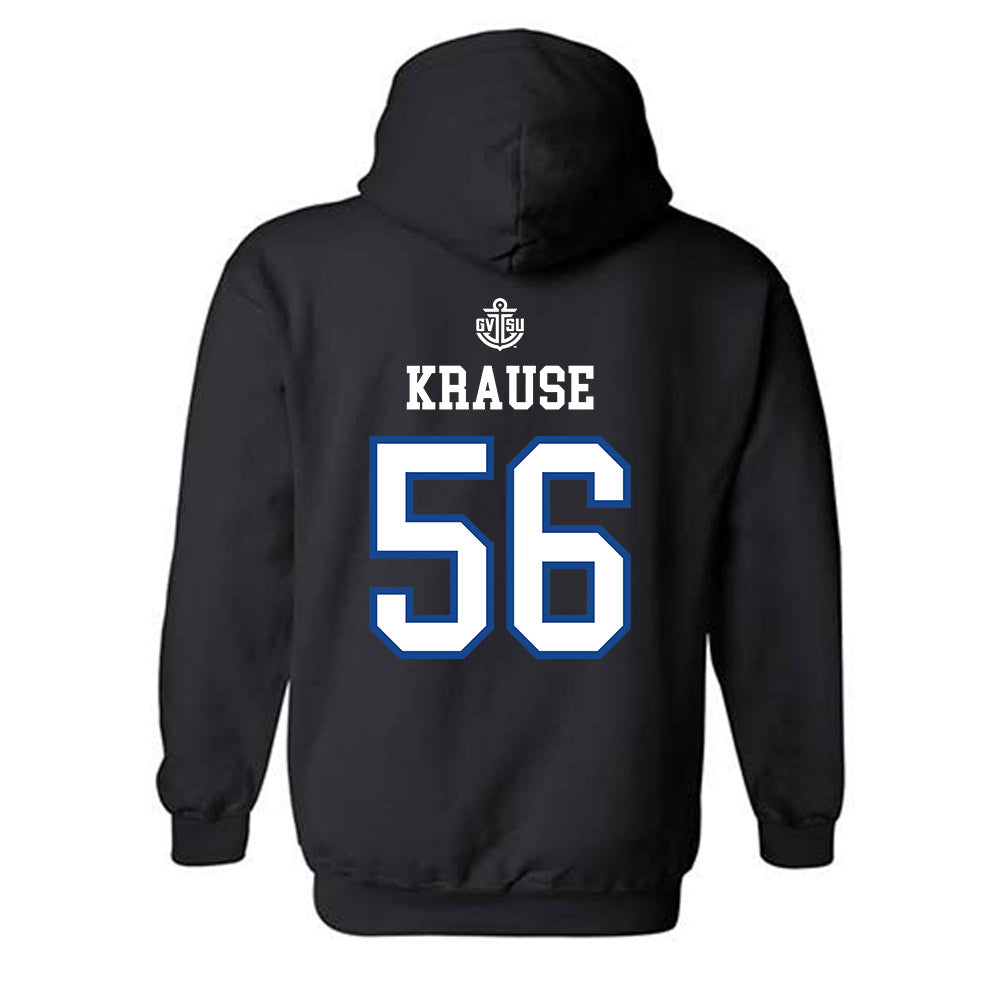 Grand Valley - NCAA Women's Lacrosse : Sarah Krause - Replica Shersey Hooded Sweatshirt-1