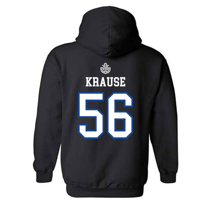 Grand Valley - NCAA Women's Lacrosse : Sarah Krause - Replica Shersey Hooded Sweatshirt-1
