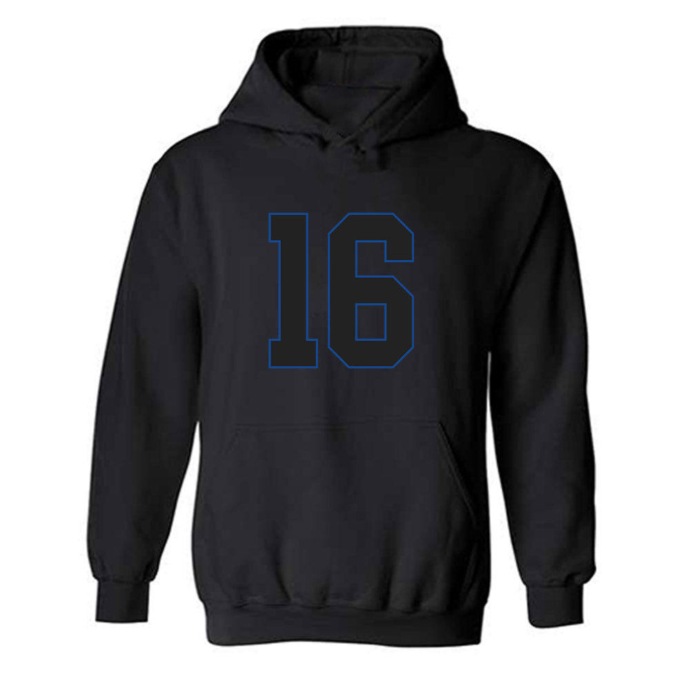 Grand Valley - NCAA Women's Volleyball : Taelynn Rodeghero - Replica Shersey Hooded Sweatshirt-0