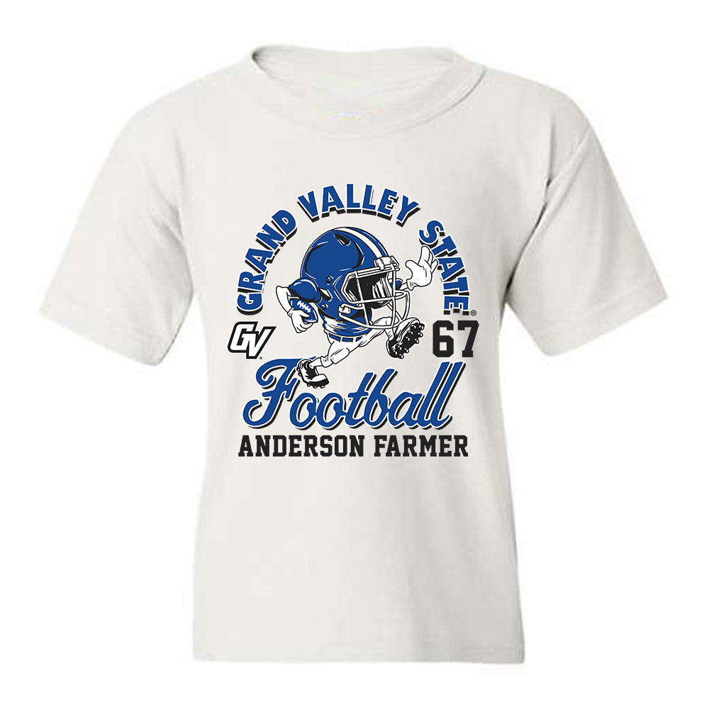 Grand Valley - NCAA Football : Anderson Farmer - Fashion Shersey Youth T-Shirt-0