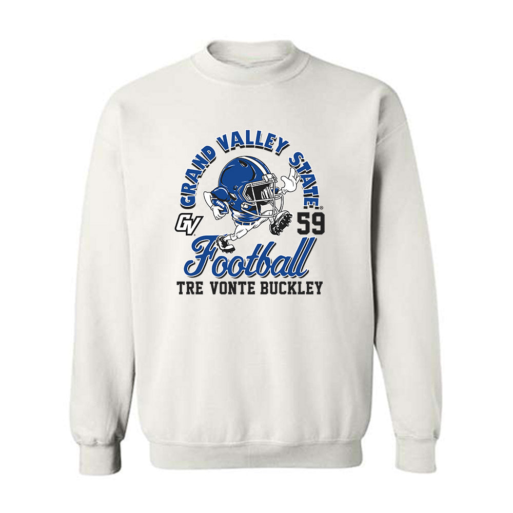 Grand Valley - NCAA Football : Tre' vonte Buckley - Fashion Shersey Crewneck Sweatshirt-0
